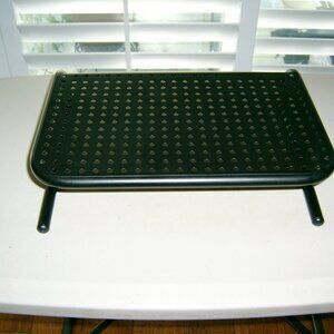 Sleek Black Metal Monitor Stand